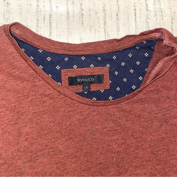 Rw&co. Short Sleeve Tees Shirt Chest Pocket | Brown - Picture 3 of 5